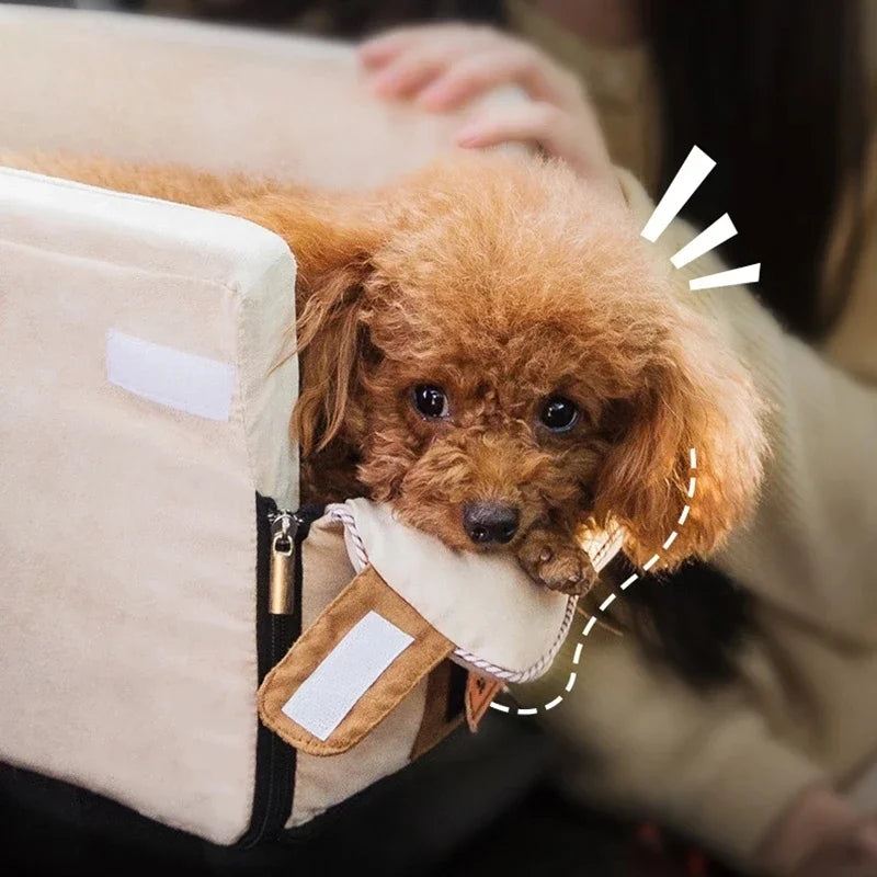 Portable Dog Car Seat & Travel Carrier – Safe, Cozy Rides for Small Dogs & Cats