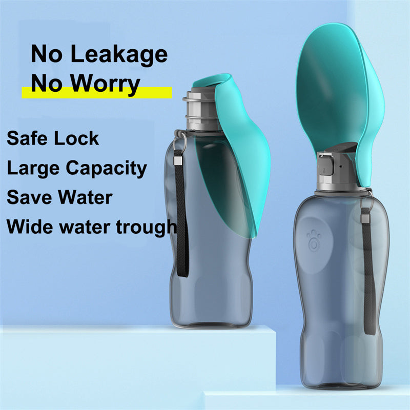 Foldable Travel Water Bottle – Portable Silicone Bowl & Dispenser for Dogs on the Go
