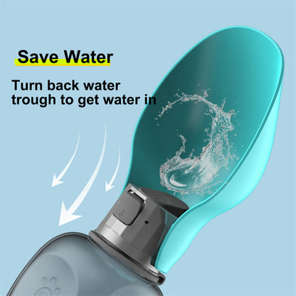 Foldable Travel Water Bottle – Portable Silicone Bowl & Dispenser for Dogs on the Go