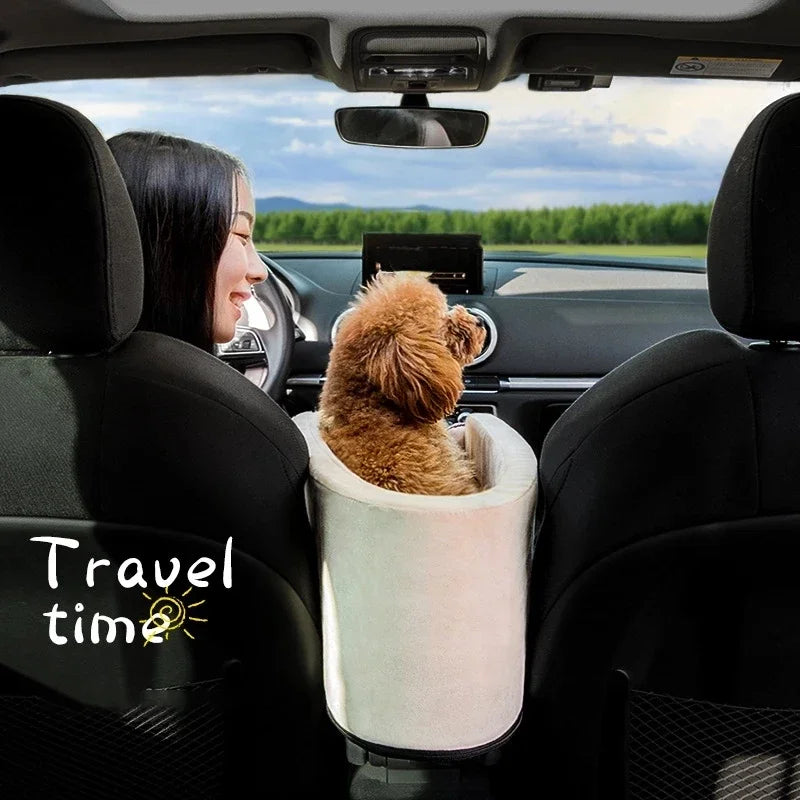 Portable Dog Car Seat & Travel Carrier – Safe, Cozy Rides for Small Dogs & Cats