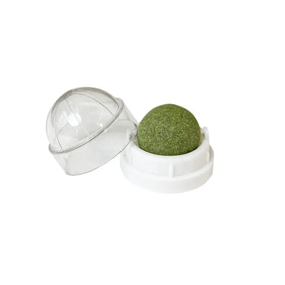 Catnip Wall Ball – Rotating Licking Toy for Dental Health & Playtime