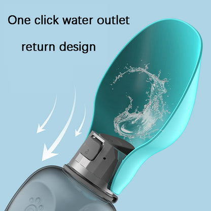 Foldable Travel Water Bottle – Portable Silicone Bowl & Dispenser for Dogs on the Go