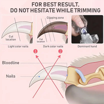 LED Pet Nail Clippers – See-Through-the-Nail Precision Trimming for Dogs & Cats
