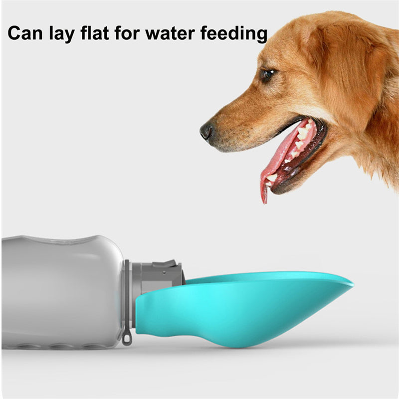 Foldable Travel Water Bottle – Portable Silicone Bowl & Dispenser for Dogs on the Go